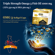 Load image into Gallery viewer, OMG 3 - Omega 3 1000mg Fish oil (ONE MONTH PACK : 30 Caps)