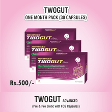 Load image into Gallery viewer, TWOGUT Advanced Pre & Probiotic Capsules (ONE MONTH PACK : 30 Caps)