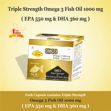 Load image into Gallery viewer, OMG 3 - OMEGA 3 FISH OIL (100 Softgels)
