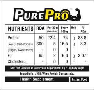 PUREPRO Whey Protein 100% (500 gms)