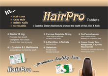 Load image into Gallery viewer, HAIRPRO Tablets (ONE MONTH PACK : 30 Tabs) Biotin, Iron &amp; Amino acids
