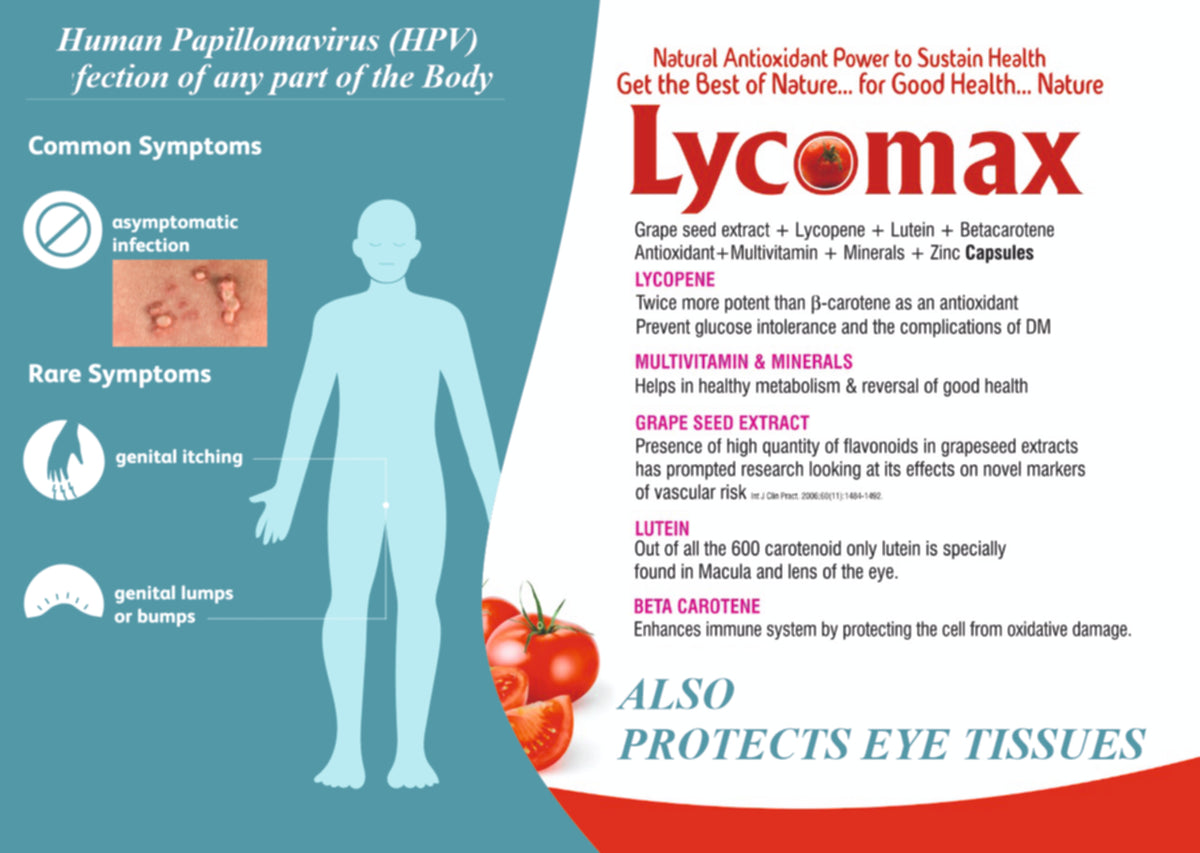 Lycomax Caps (Beta-Carotene, Lycopene and Lutein) 100's Pack – Caveman Cart