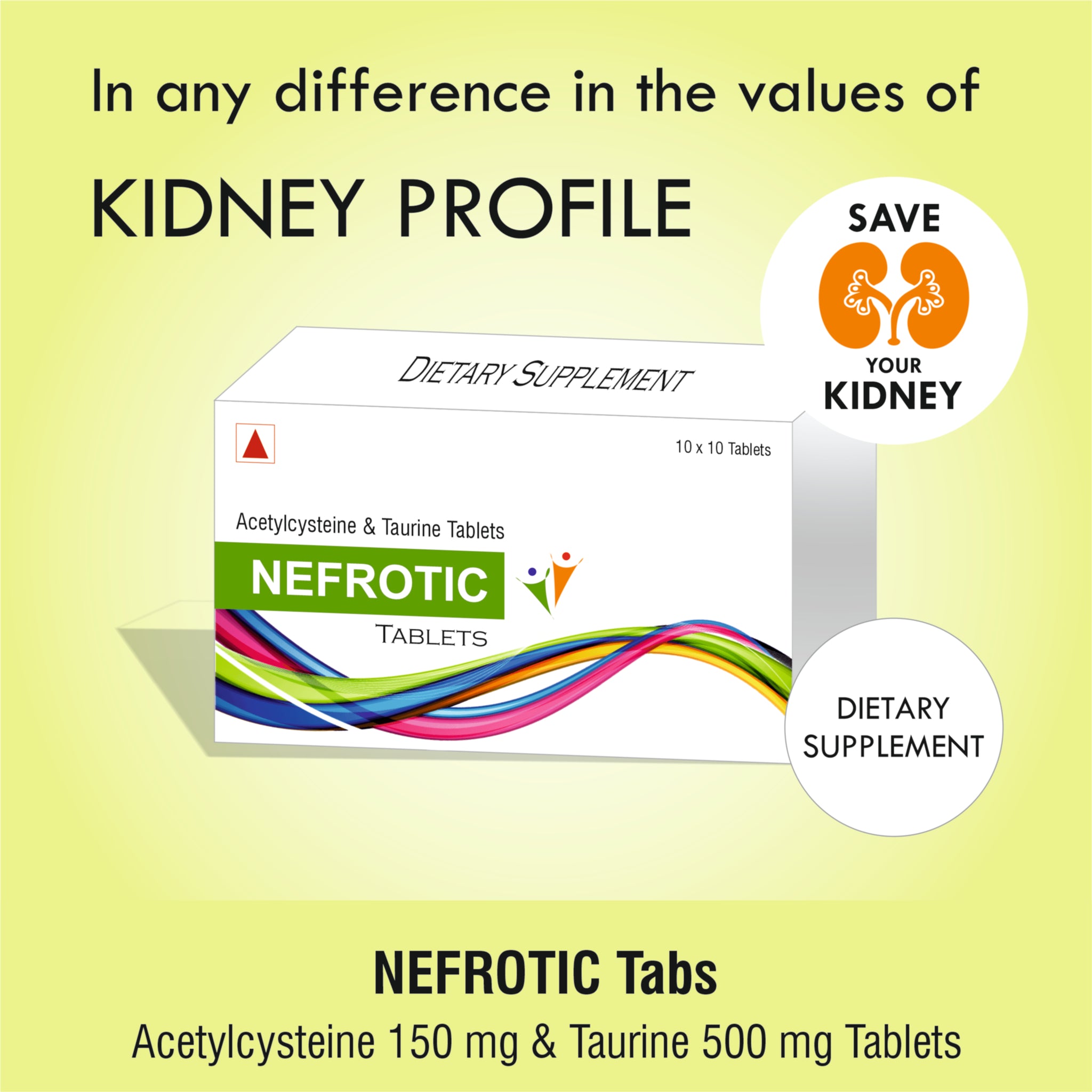 Nephrotect NEFROTIC (100 Tabs Pack) to SAVE KIDNEY – Caveman Cart