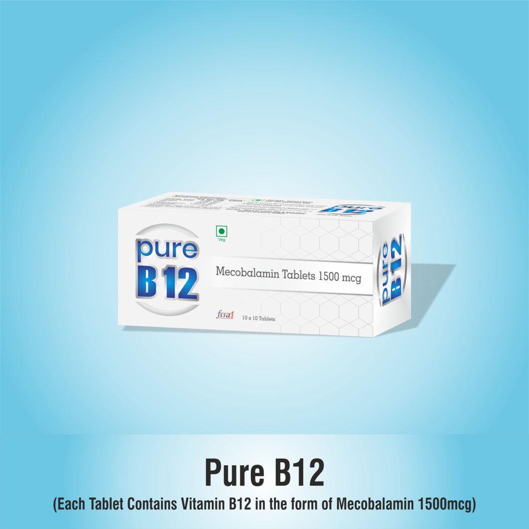 PURE B12 (100 Tablets)