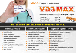 VD3 MAX  - Vitamin D3 Protocol (100 Softgels)