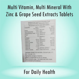 ZINCOTAB Multivitamin Tablets (150 Tab Pack)