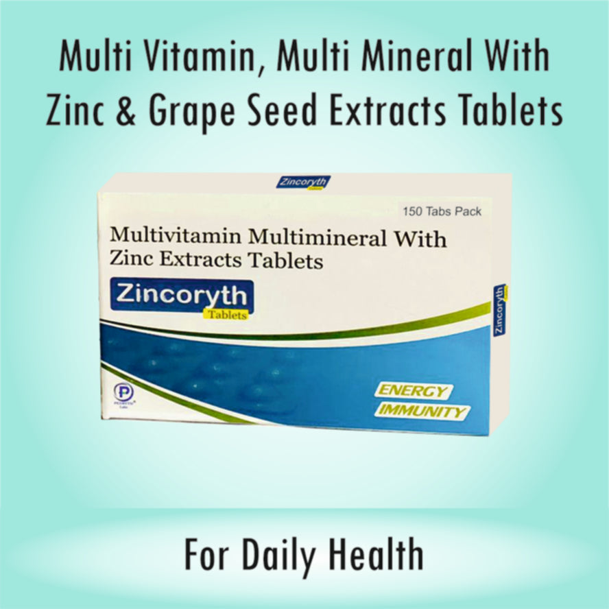 ZINCOTAB Multivitamin Tablets (150 Tab Pack)